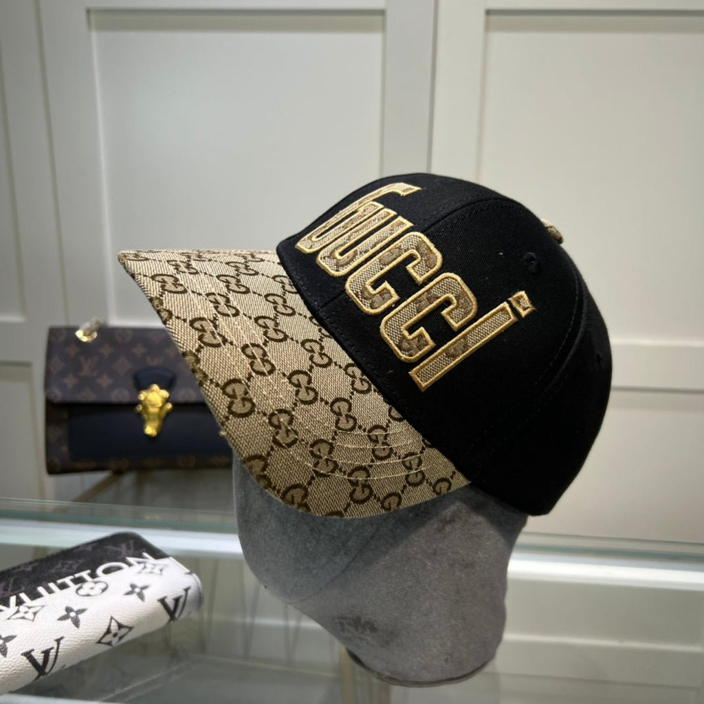 Gucci GG Monogram Baseball Cap | Luxury Designer Cotton Hat - Serene