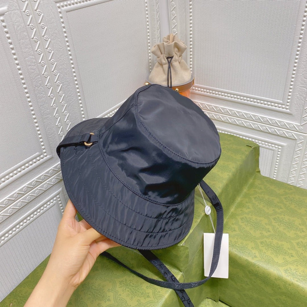 Gucci GG Monogram Double-Sided Strap Bucket Hat - Serene