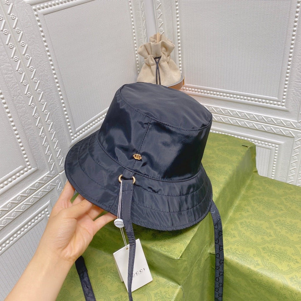 Gucci GG Monogram Double-Sided Strap Bucket Hat - Serene