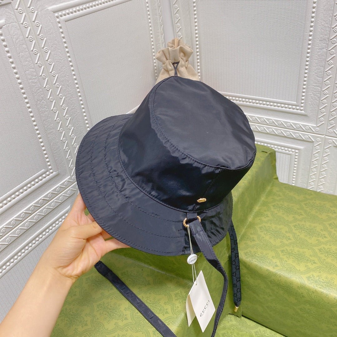 Gucci GG Monogram Double-Sided Strap Bucket Hat - Serene