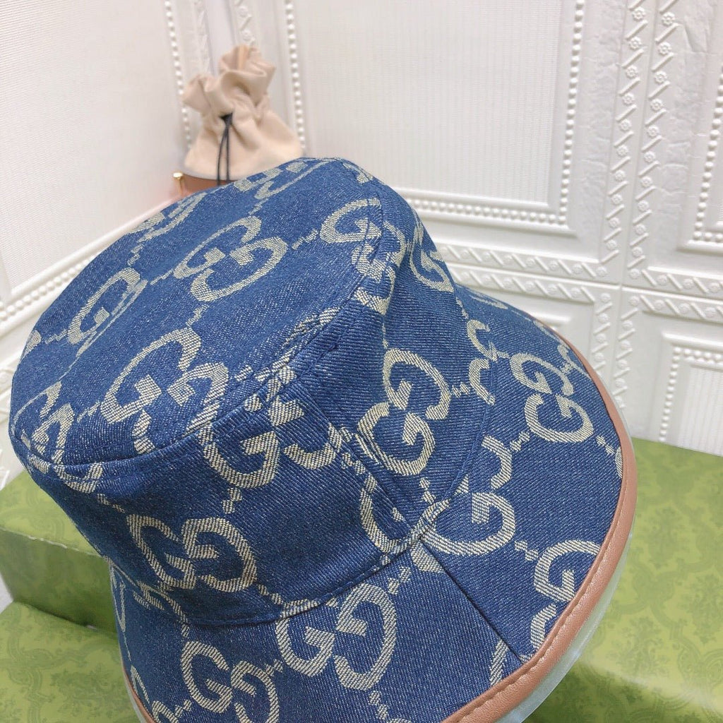 Gucci GG Monogram Vintage Canvas Bucket Hat for Men & Women - Serene