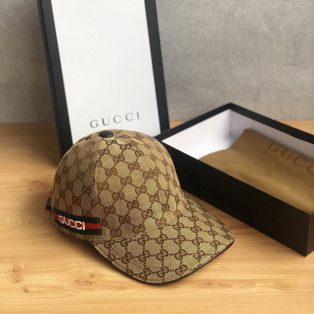 Gucci GG Monogram Web Baseball Cap | Luxury Designer Hat - Serene
