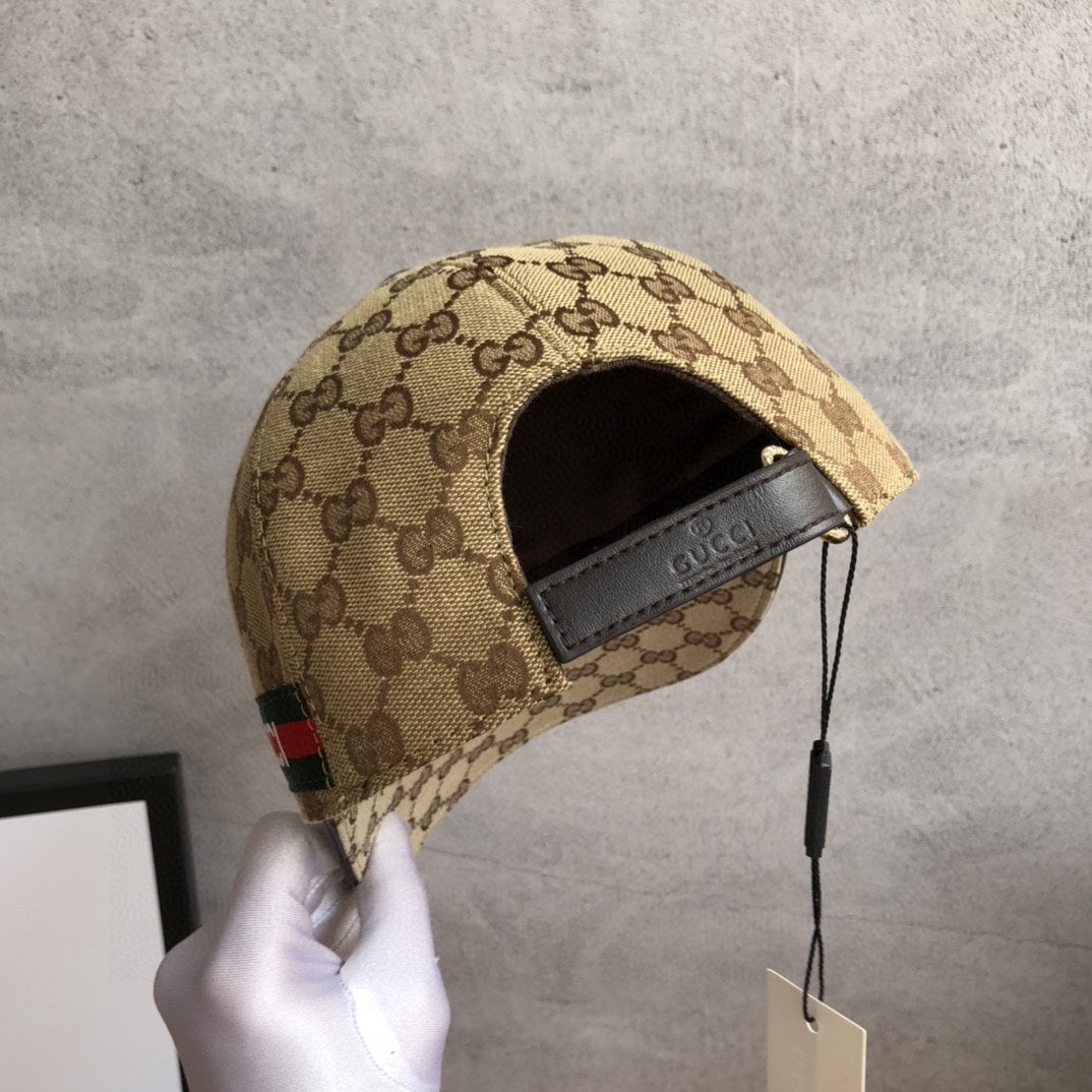 Gucci GG Monogram Web Baseball Cap | Luxury Designer Hat - Serene