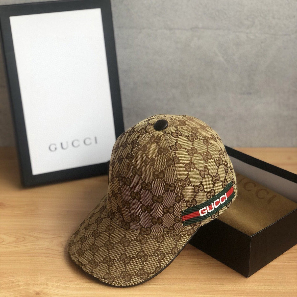 Gucci GG Monogram Web Baseball Cap | Luxury Designer Hat - Serene
