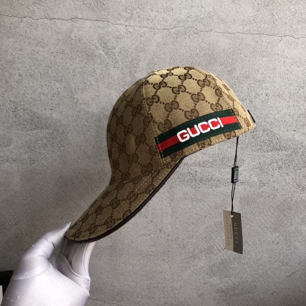 Gucci GG Monogram Web Baseball Cap | Luxury Designer Hat - Serene