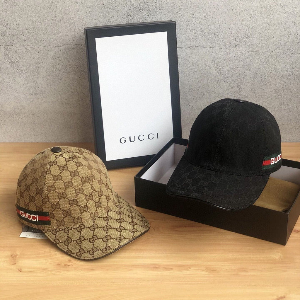 Gucci GG Monogram Web Baseball Cap | Luxury Designer Hat - Serene