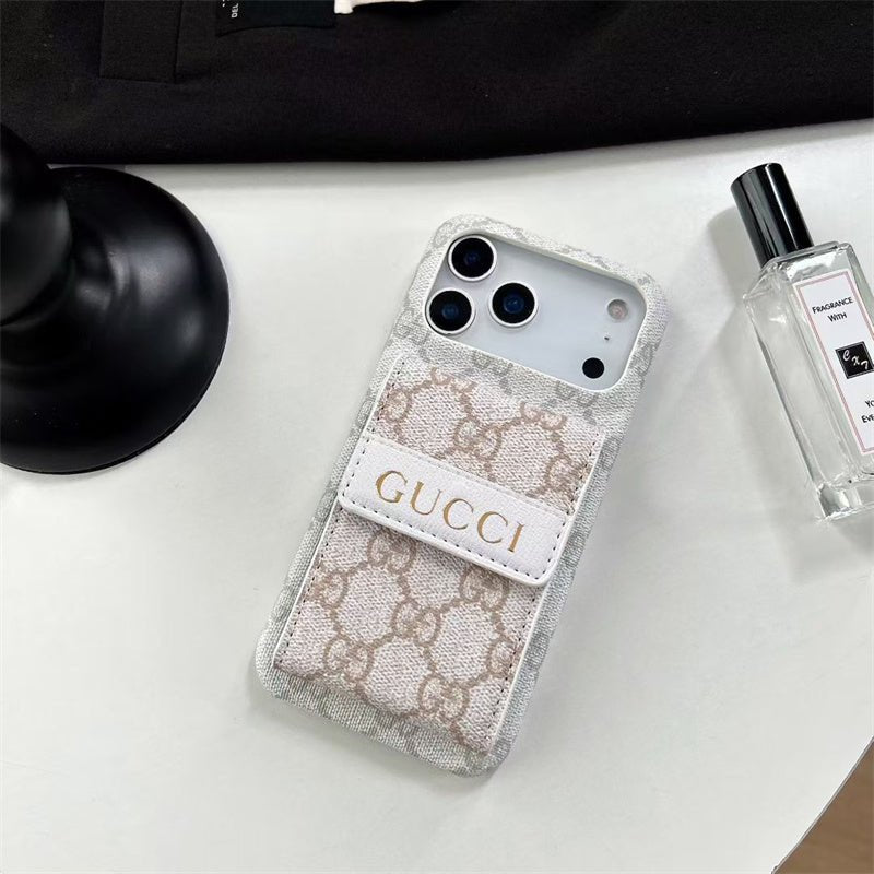 Gucci iPhone 18 Pro Case With Strap – Luxury GG iPhone Case - Serene