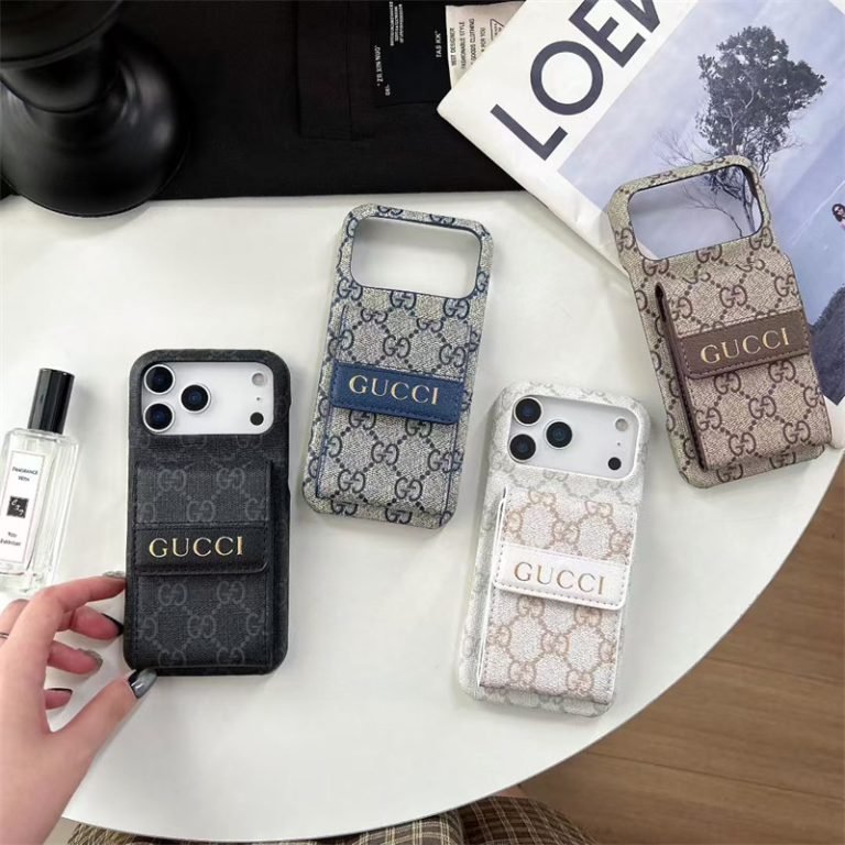 Gucci iPhone 18 Pro Case With Strap – Luxury GG iPhone Case - Serene