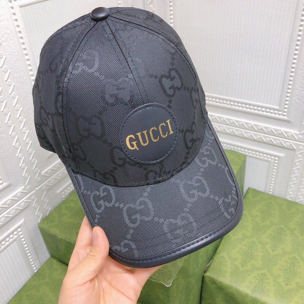 Gucci Leather Trim Baseball Cap - Serene
