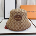 Gucci Tiger Head Embroidered Canvas Bucket Hat for Men & Women - Serene