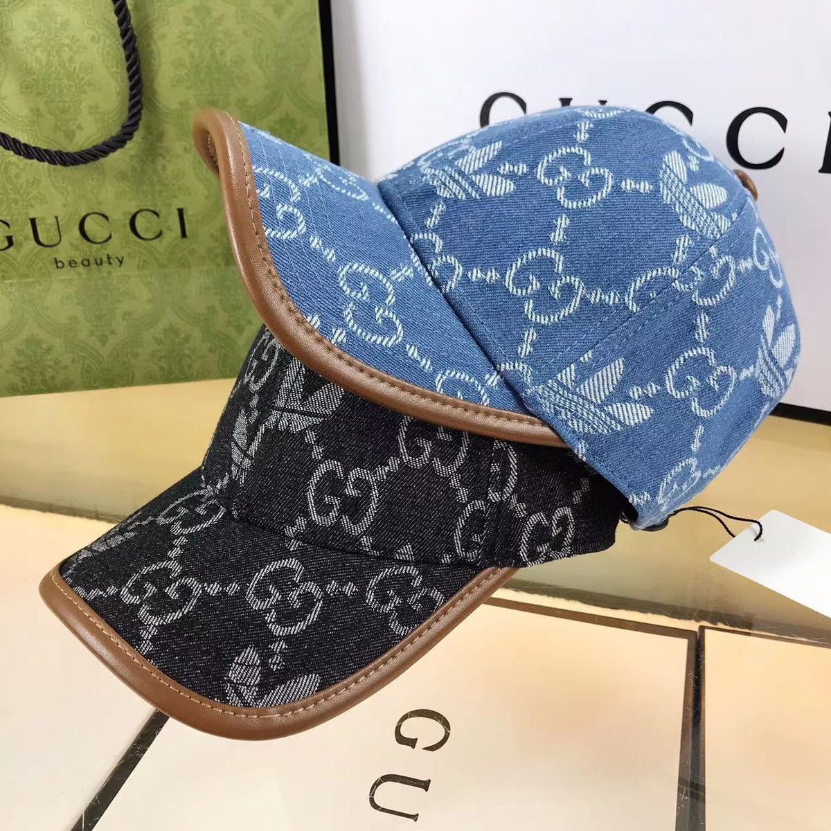 Gucci x Adidas Joint Denim Baseball Cap - Serene