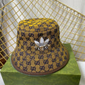 Gucci x Adidas Joint Monogram Embroidered Bucket Hat - Serene