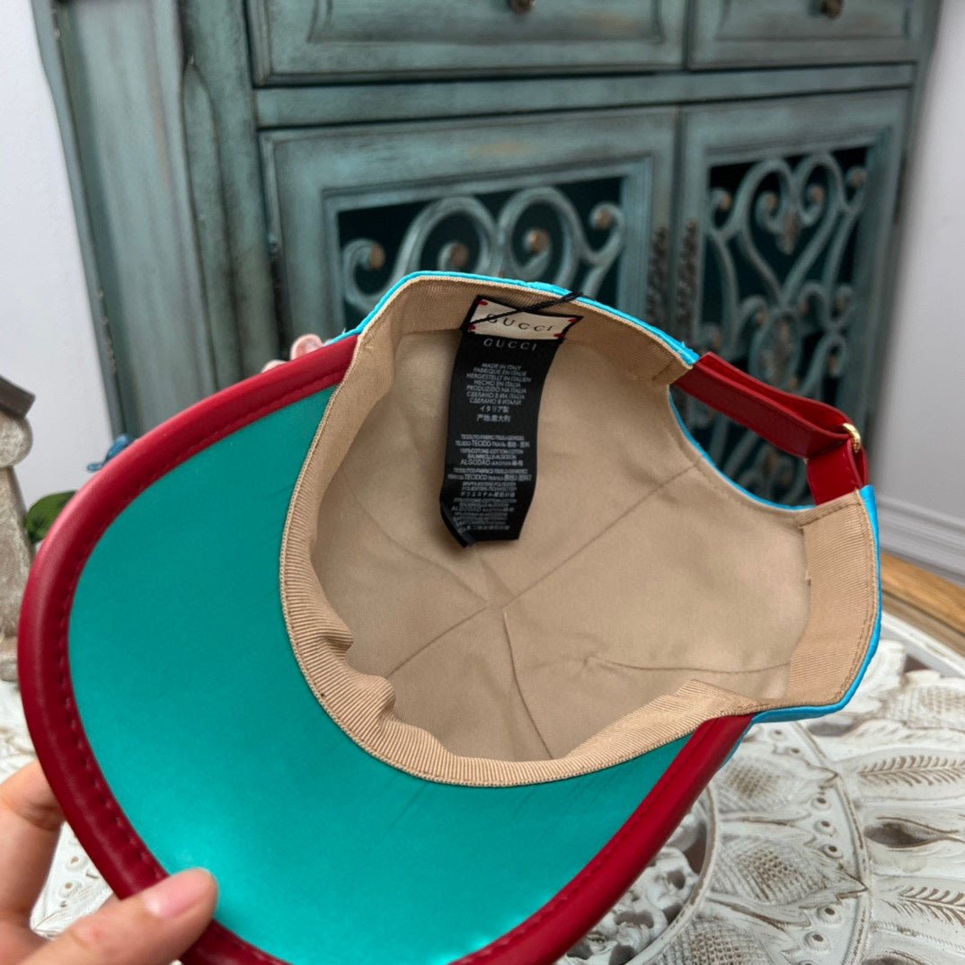Gucci x Adidas Satin Embroidered Baseball Cap - Serene