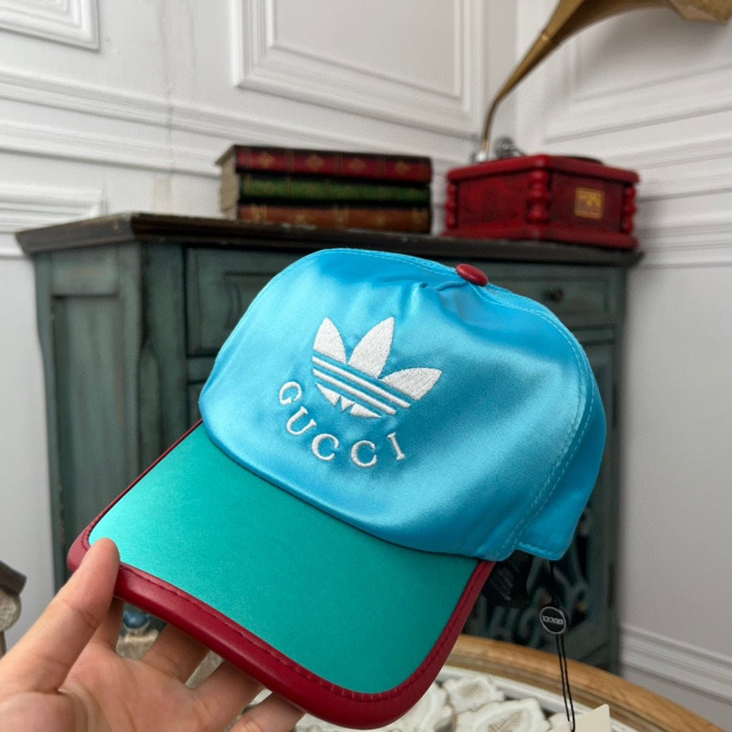 Gucci x Adidas Satin Embroidered Baseball Cap - Serene
