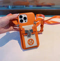 Hermès iPhone 17 Pro Max Case Leather – Luxury Designer Phone Cover - Serene