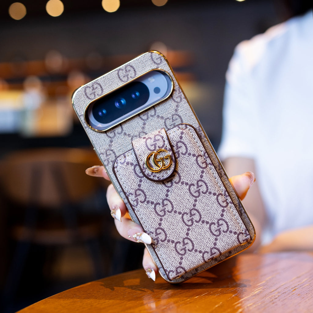 Leather Gucci Google Pixel 10 Pro XL Case – Luxury Designer Cover - Serene