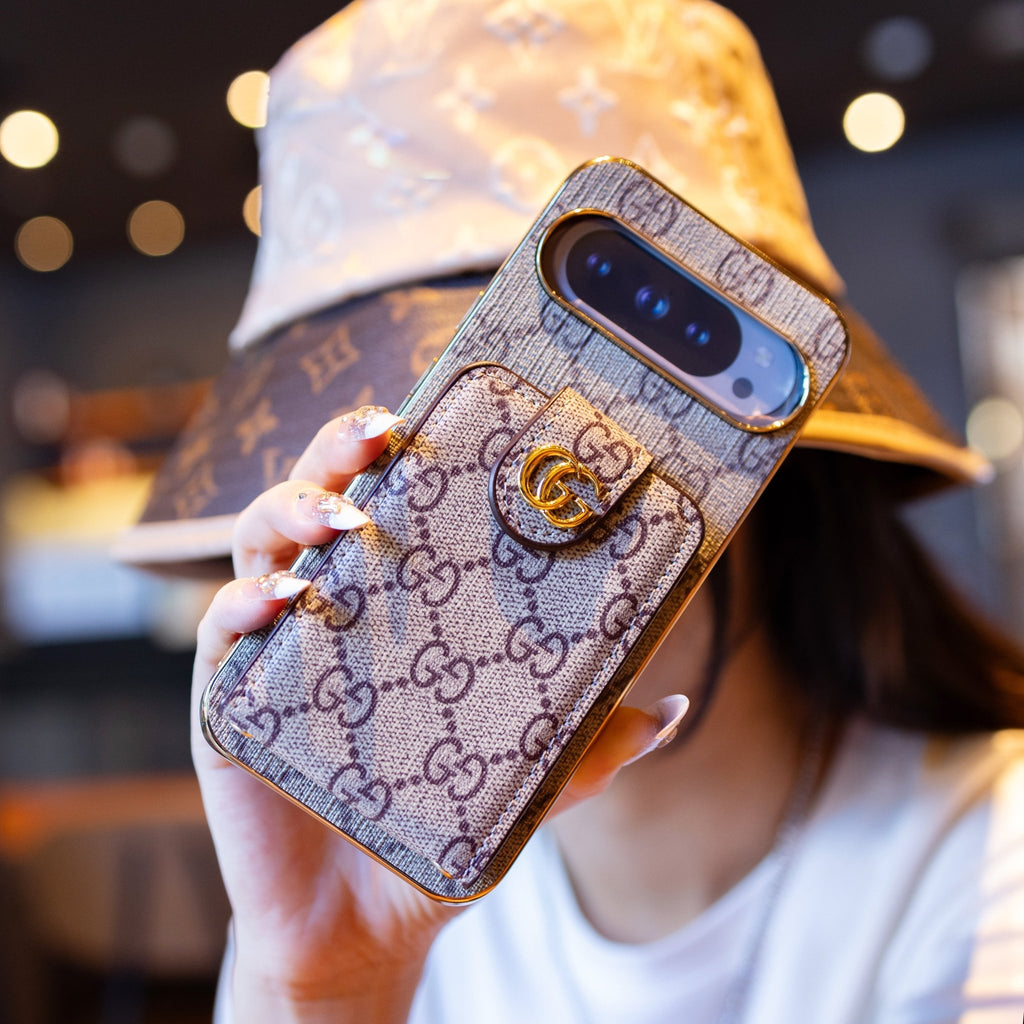 Leather Gucci Google Pixel 10 Pro XL Case – Luxury Designer Cover - Serene