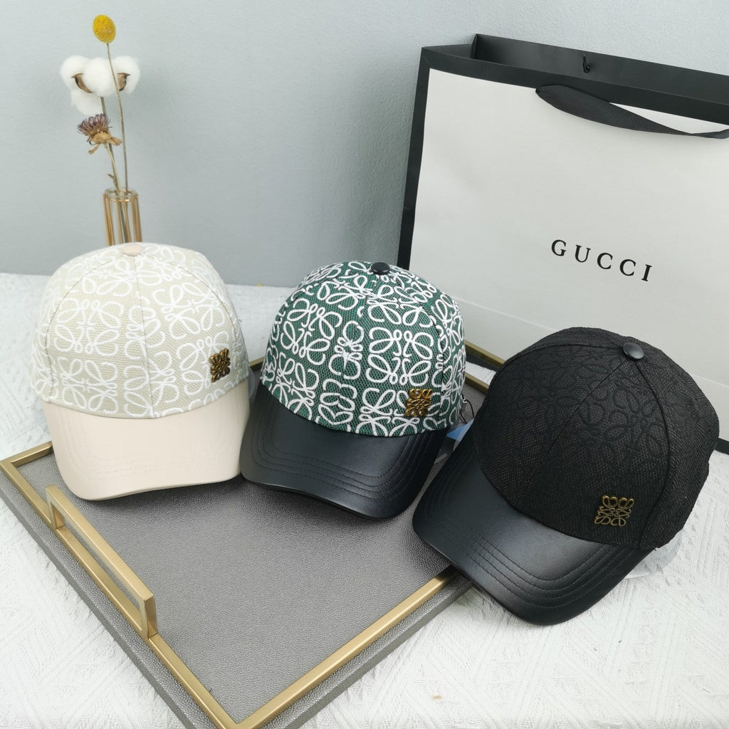 Loewe Leather Baseball Cap – Luxury Designer Cap - Serene