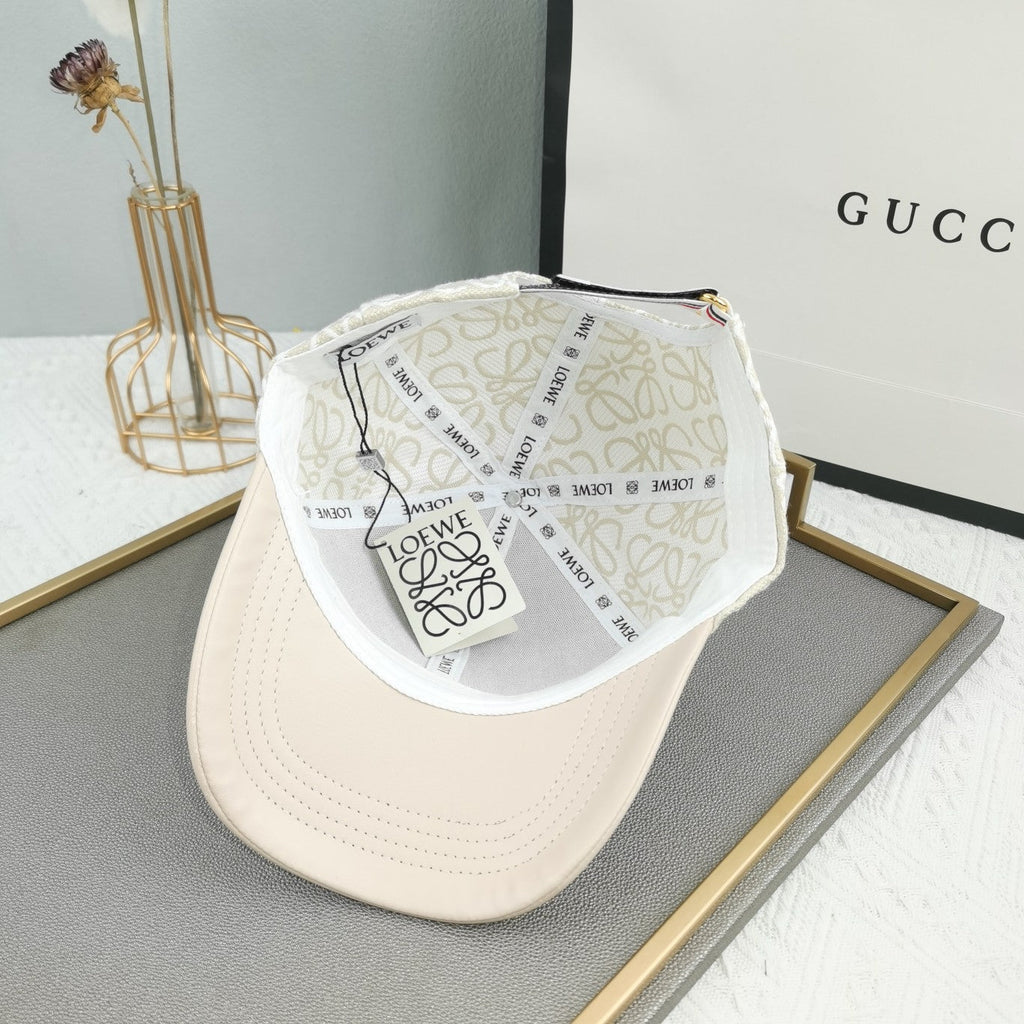 Loewe Leather Baseball Cap – Luxury Designer Cap - Serene