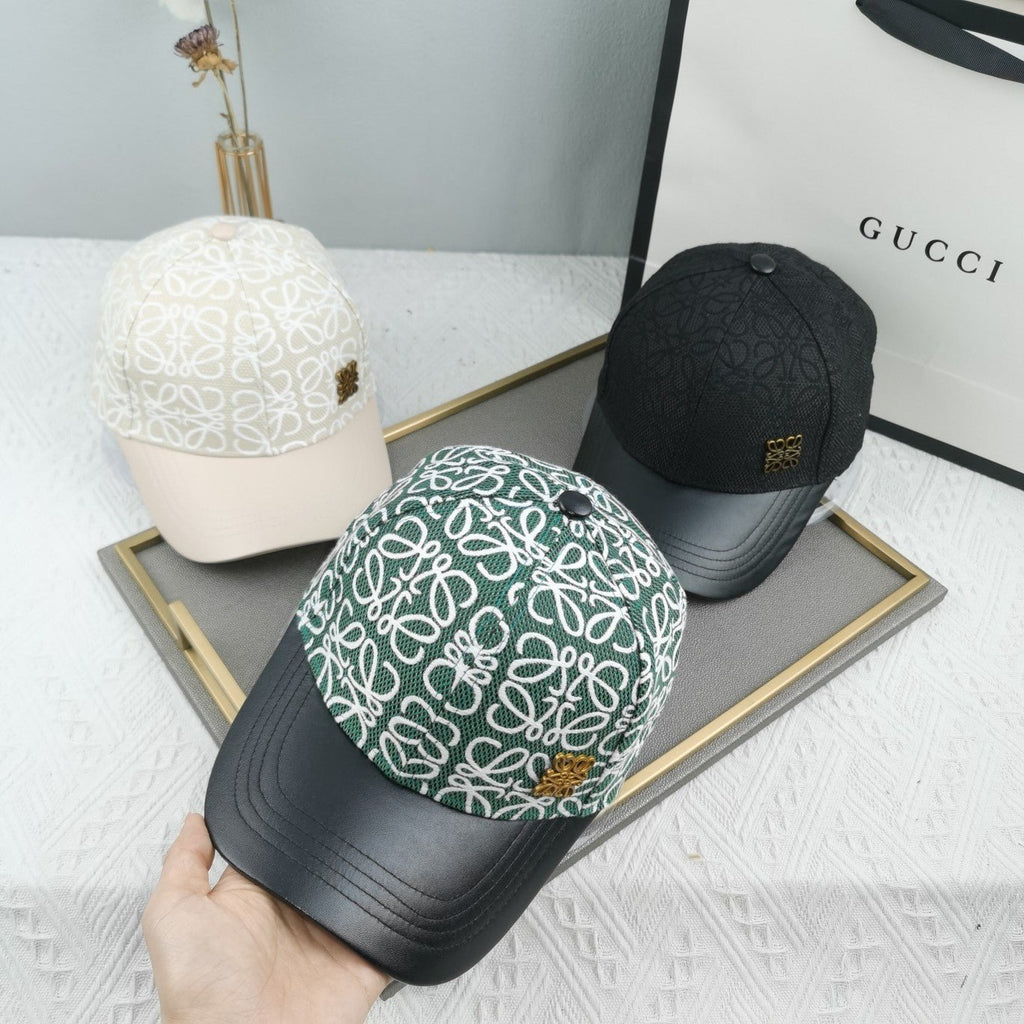 Loewe Leather Baseball Cap – Luxury Designer Cap - Serene