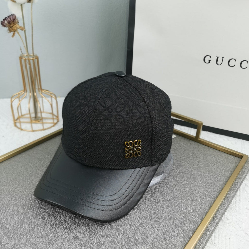 Loewe Leather Baseball Cap – Luxury Designer Cap - Serene