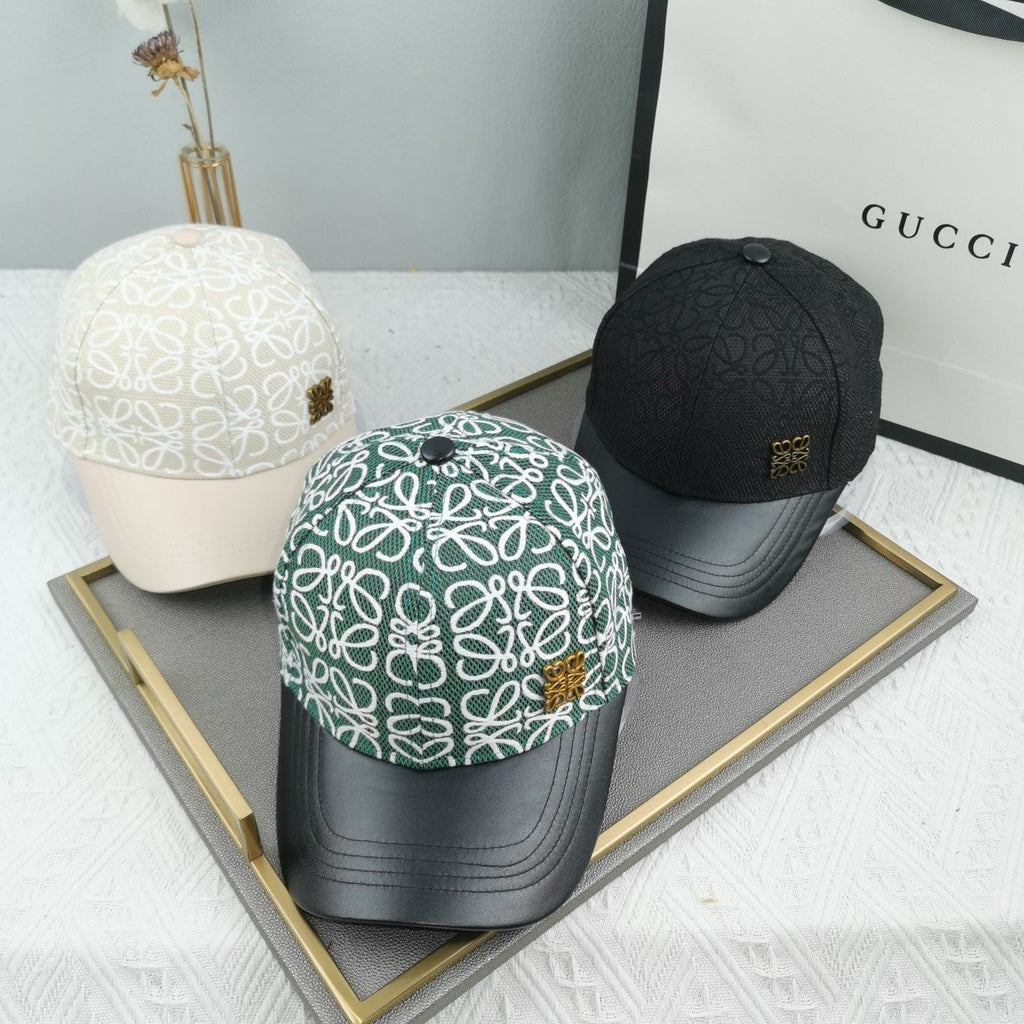 Loewe Leather Baseball Cap – Luxury Designer Cap - Serene