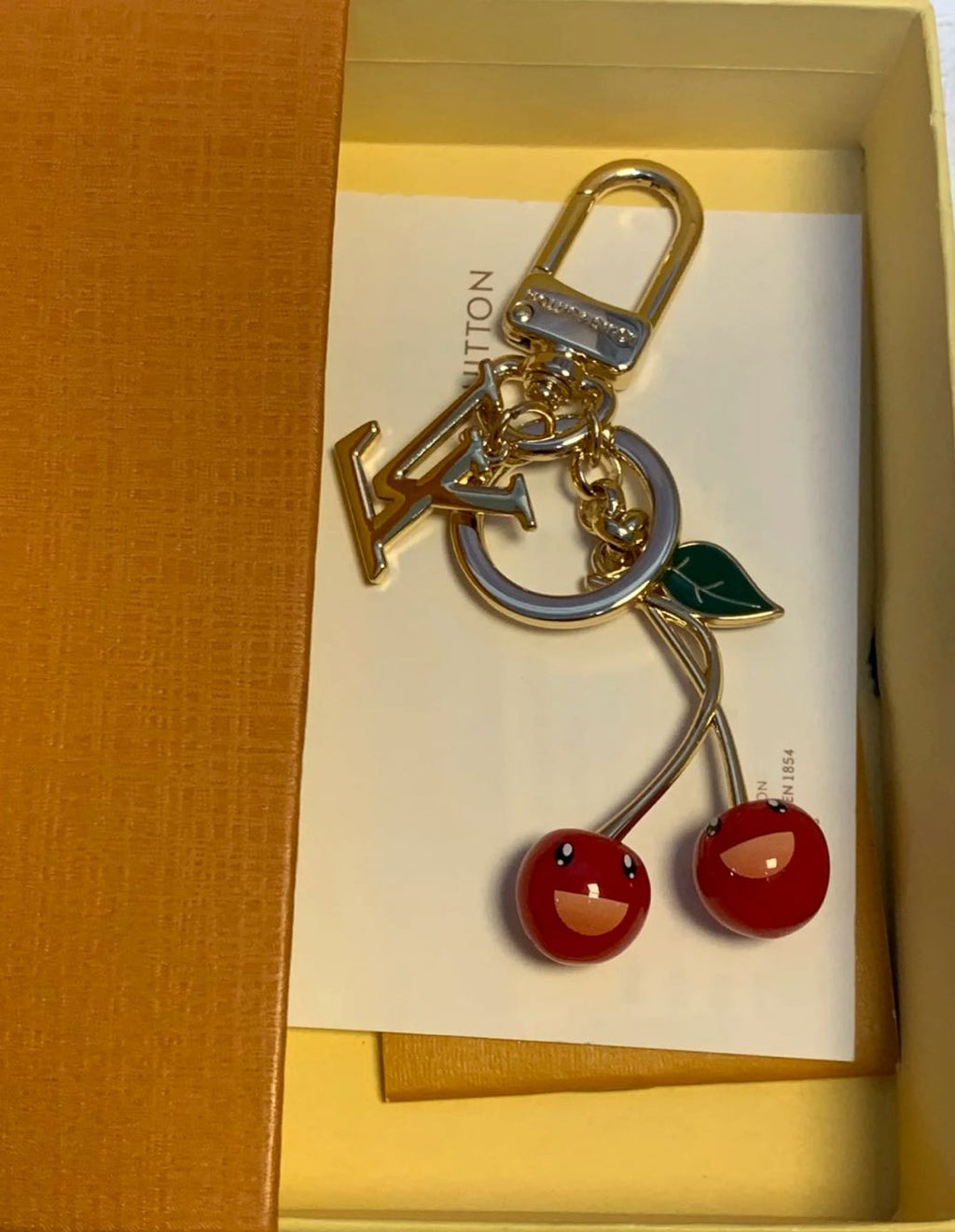 Louis Vuitton Cherry Monogram Bag Charm Keychain - Serene