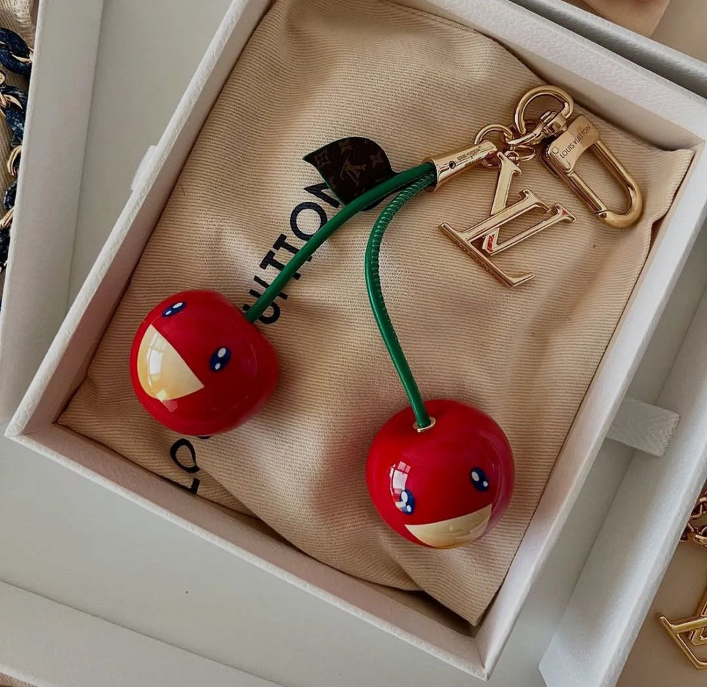Louis Vuitton Cherry Monogram Bag Charm Keychain - Serene