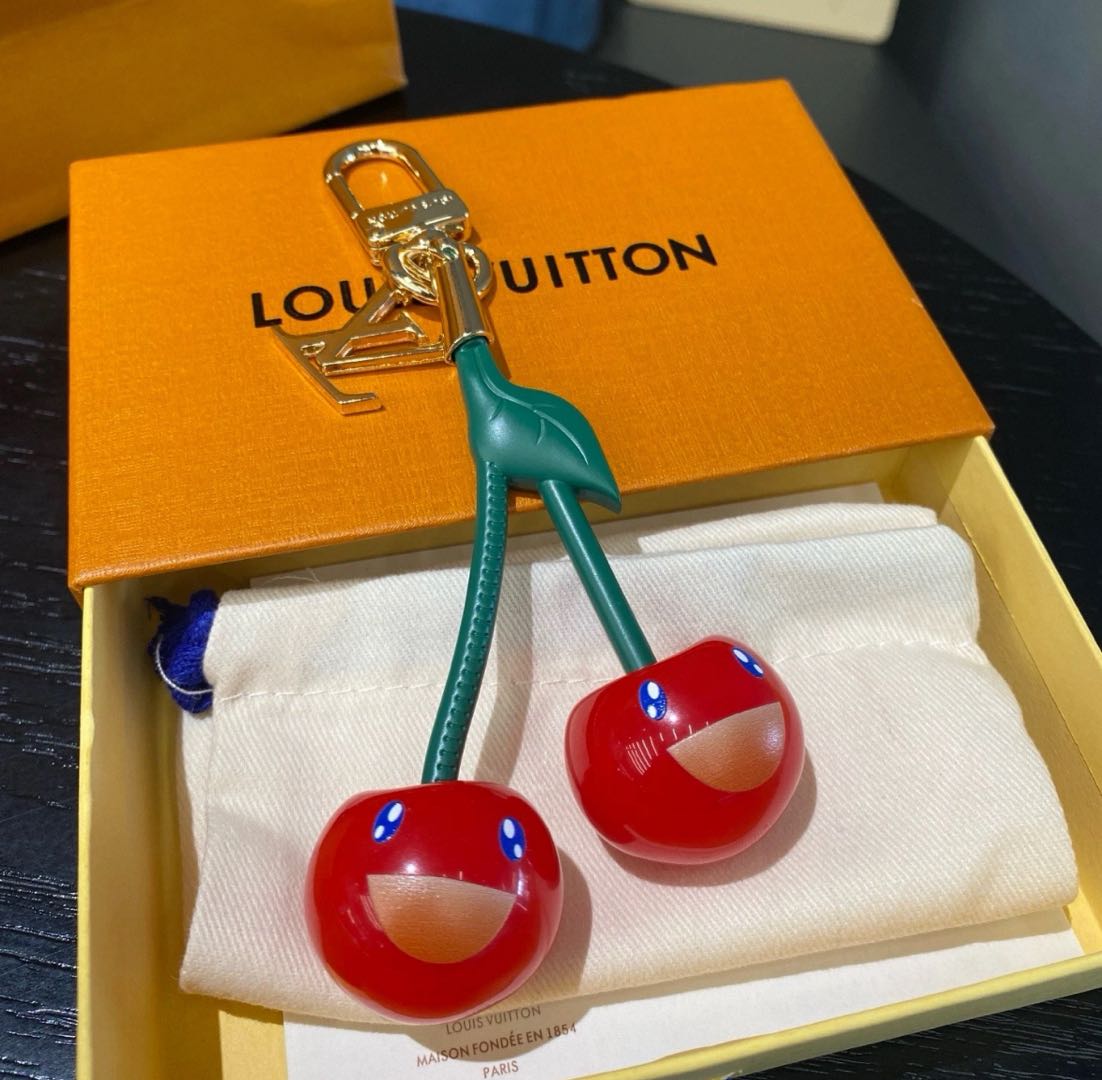 Louis Vuitton Cherry Monogram Bag Charm Keychain - Serene
