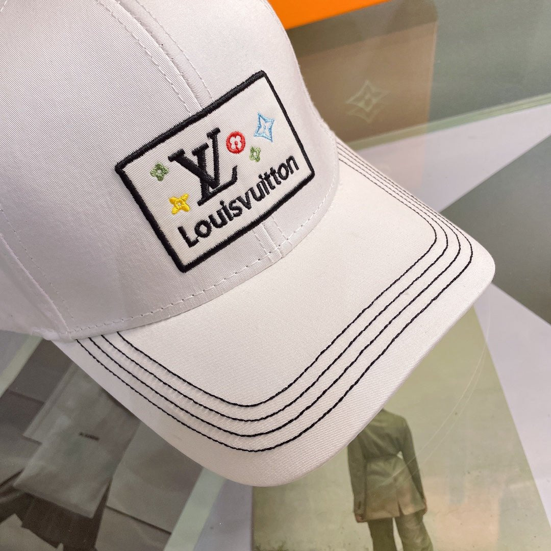 Louis Vuitton Embroidered Monogram Baseball Cap | Luxury Designer Hat - Serene
