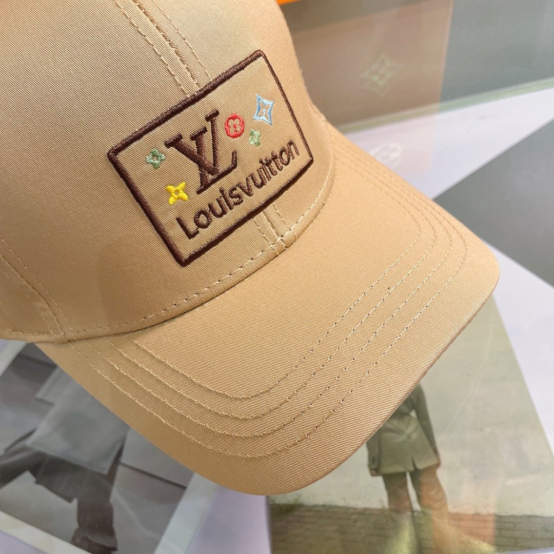 Louis Vuitton Embroidered Monogram Baseball Cap | Luxury Designer Hat - Serene