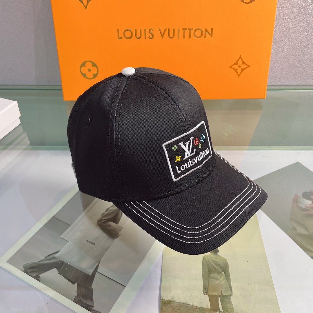 Louis Vuitton Embroidered Monogram Baseball Cap | Luxury Designer Hat - Serene