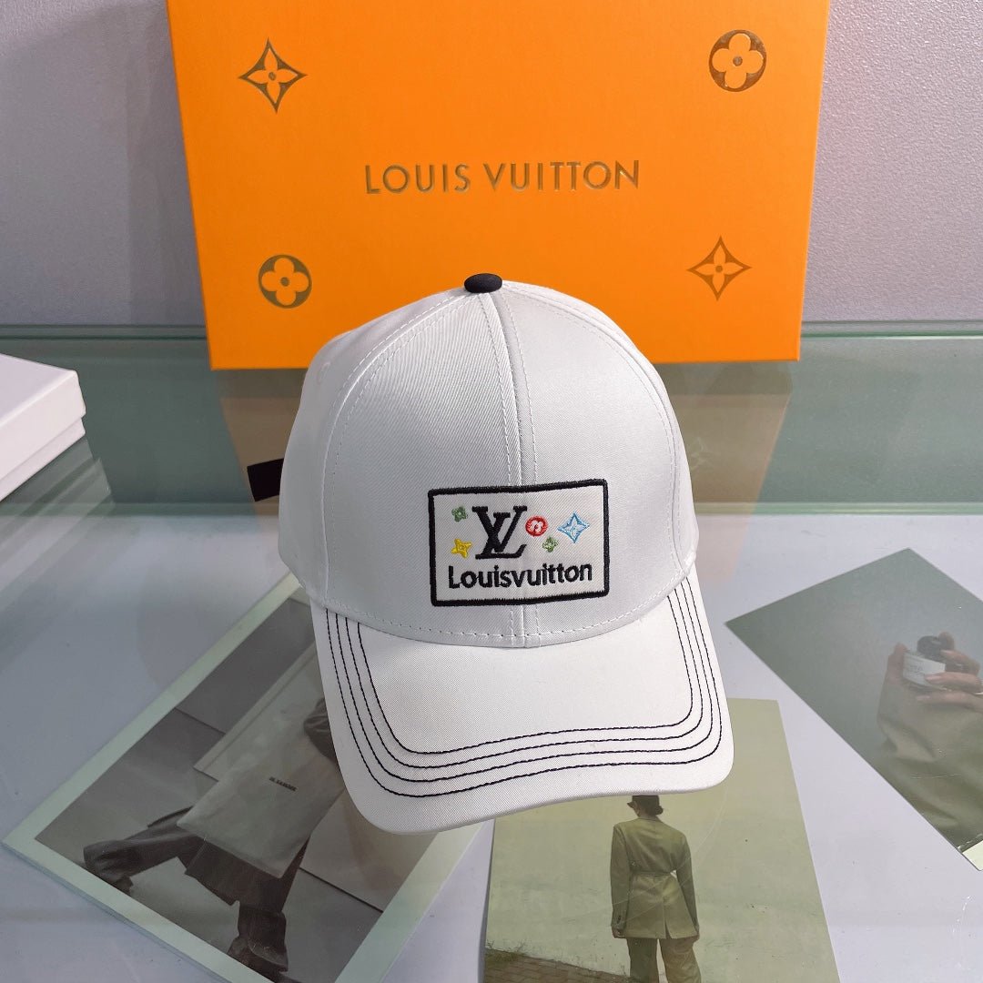 Louis Vuitton Embroidered Monogram Baseball Cap | Luxury Designer Hat - Serene