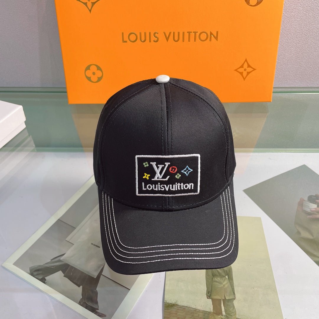 Louis Vuitton Embroidered Monogram Baseball Cap | Luxury Designer Hat - Serene