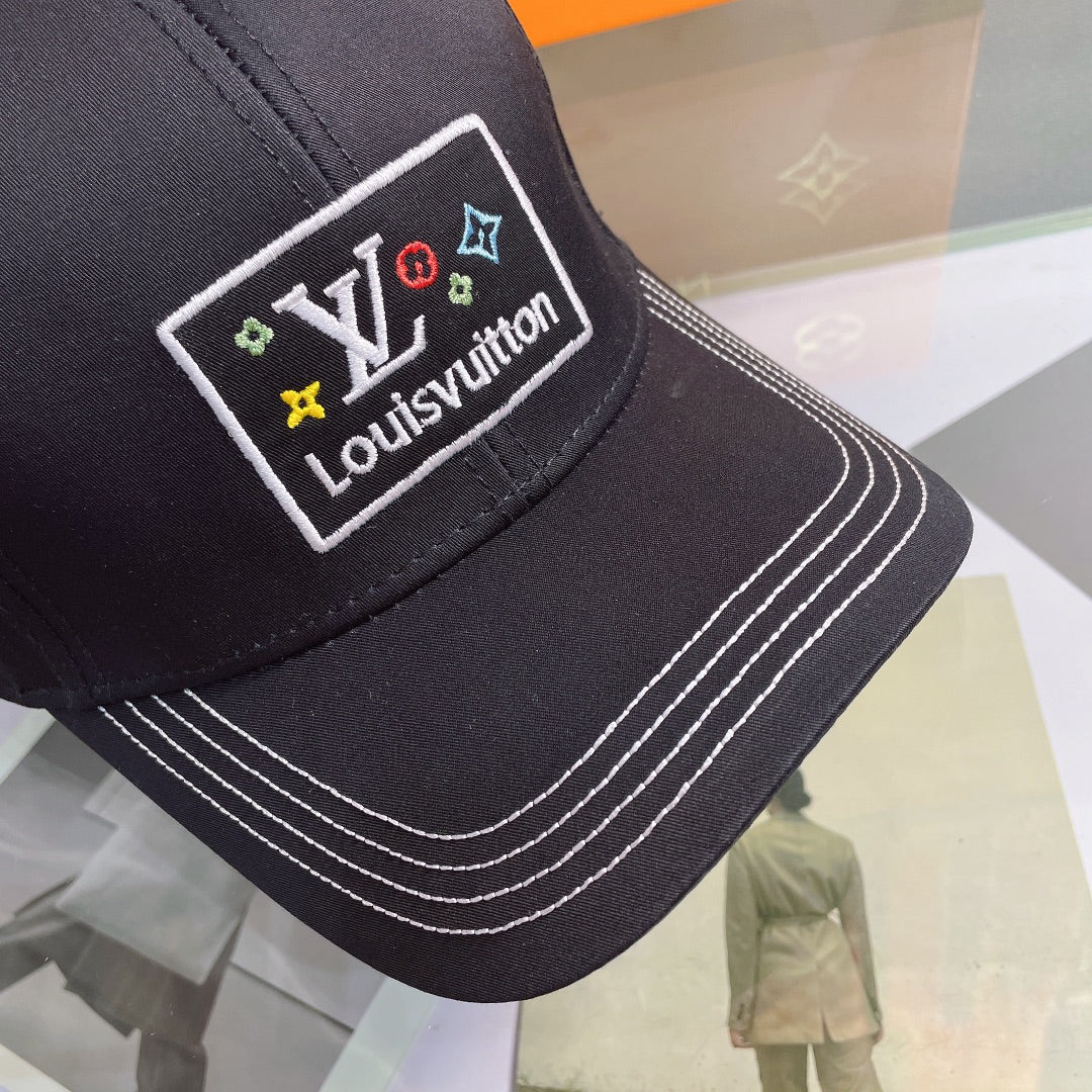 Louis Vuitton Embroidered Monogram Baseball Cap | Luxury Designer Hat - Serene