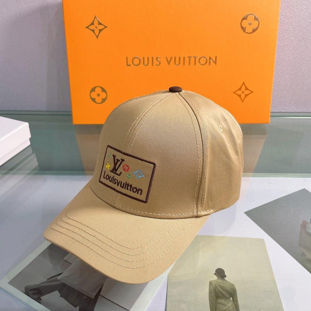 Louis Vuitton Embroidered Monogram Baseball Cap | Luxury Designer Hat - Serene