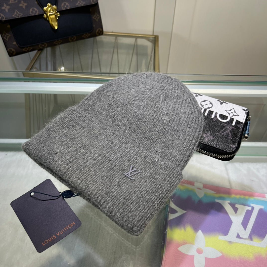 Louis Vuitton Embroidered Wool Beanie | Luxury Designer Winter Hat - Serene