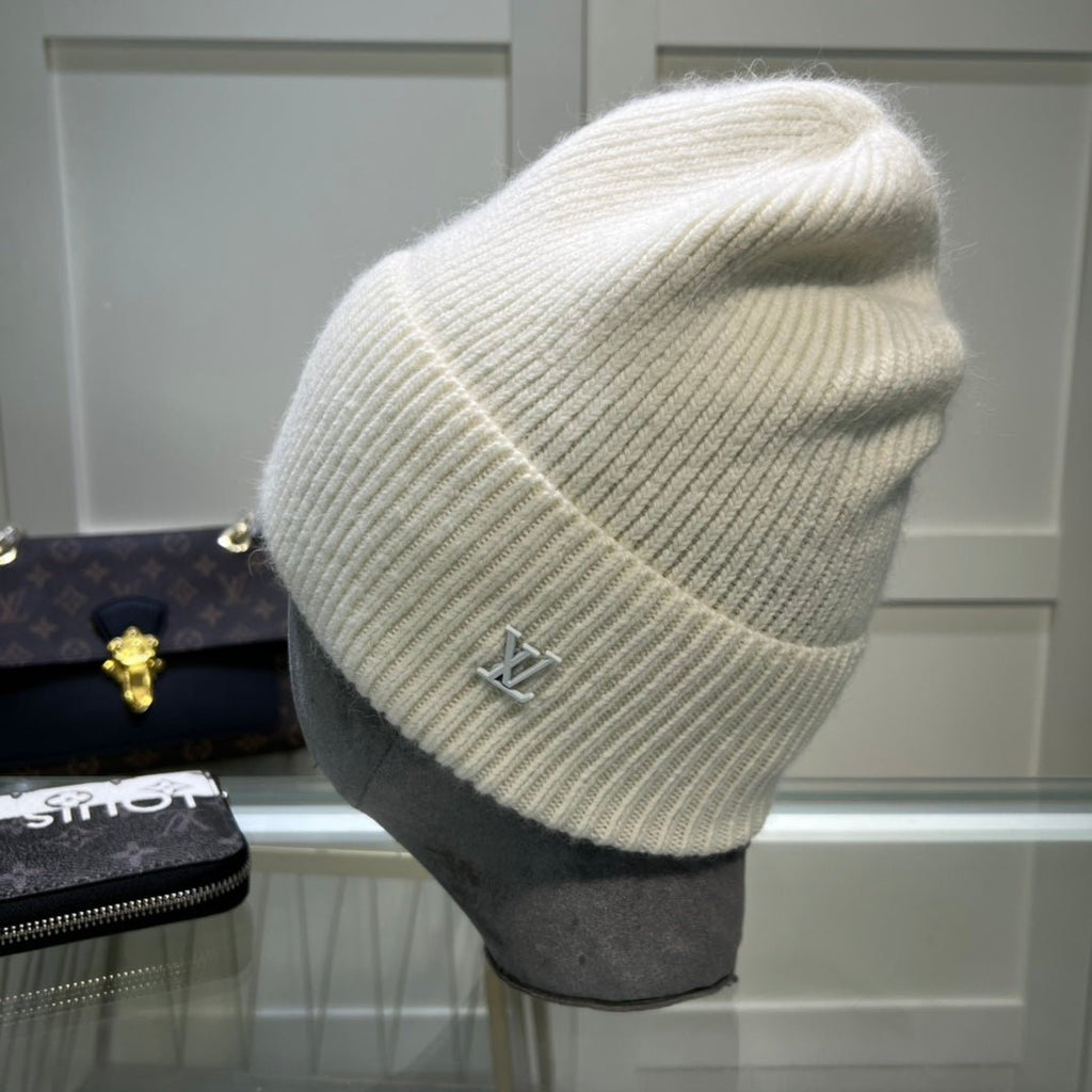 Louis Vuitton Embroidered Wool Beanie | Luxury Designer Winter Hat - Serene