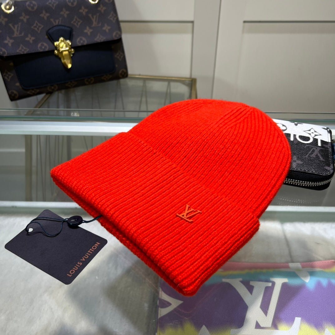 Louis Vuitton Embroidered Wool Beanie | Luxury Designer Winter Hat - Serene