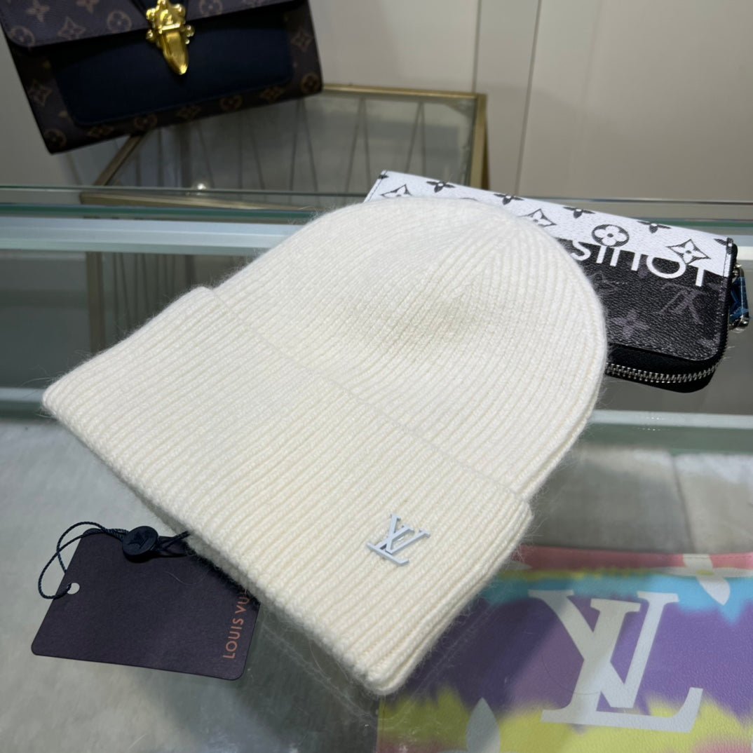 Louis Vuitton Embroidered Wool Beanie | Luxury Designer Winter Hat - Serene