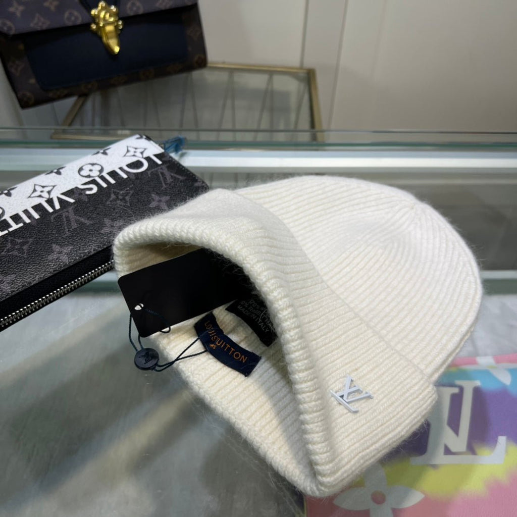 Louis Vuitton Embroidered Wool Beanie | Luxury Designer Winter Hat - Serene