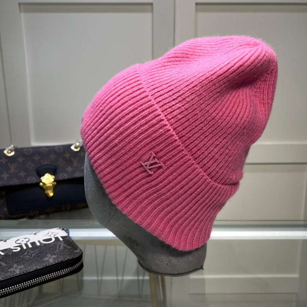 Louis Vuitton Embroidered Wool Beanie | Luxury Designer Winter Hat - Serene