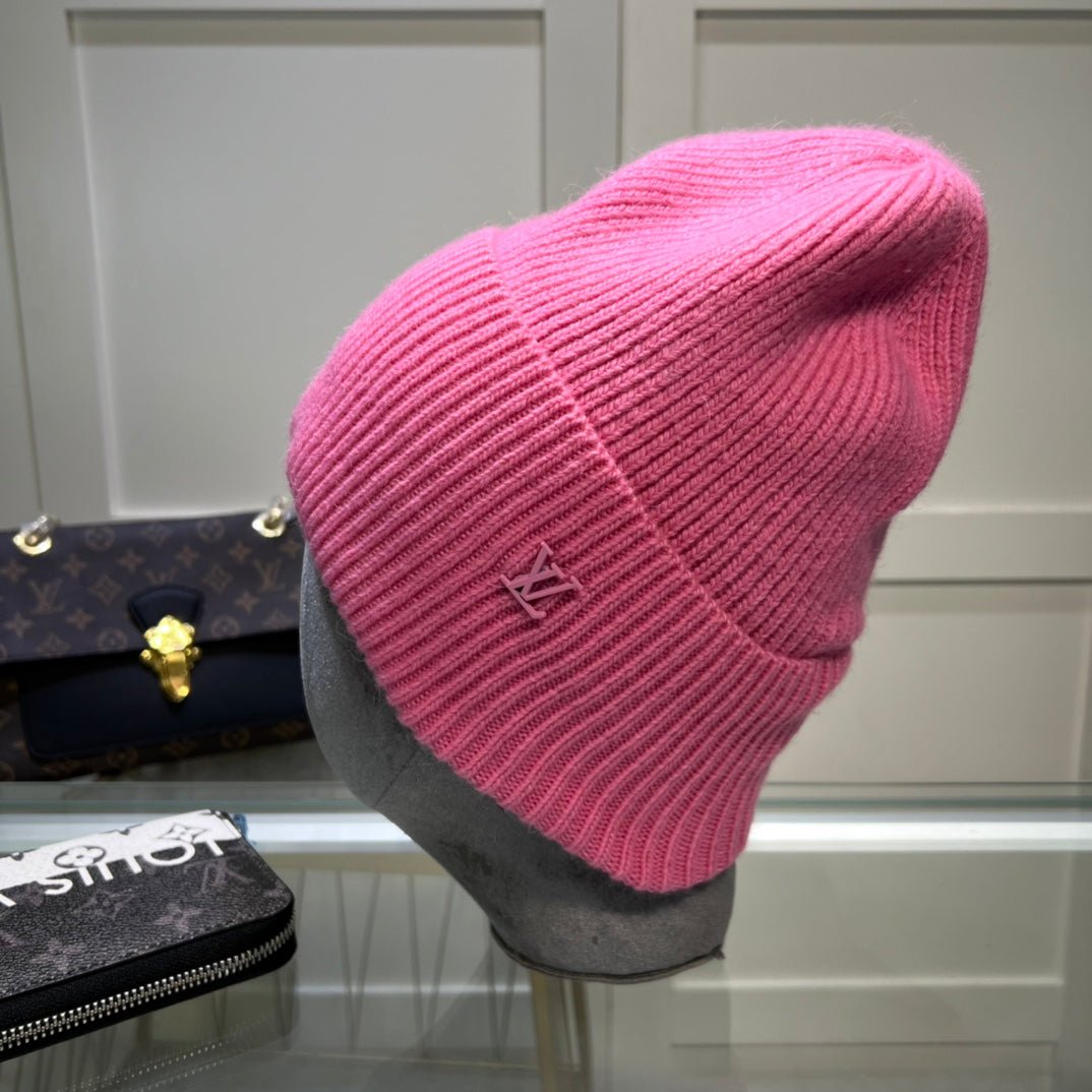 Louis Vuitton Embroidered Wool Beanie | Luxury Designer Winter Hat - Serene