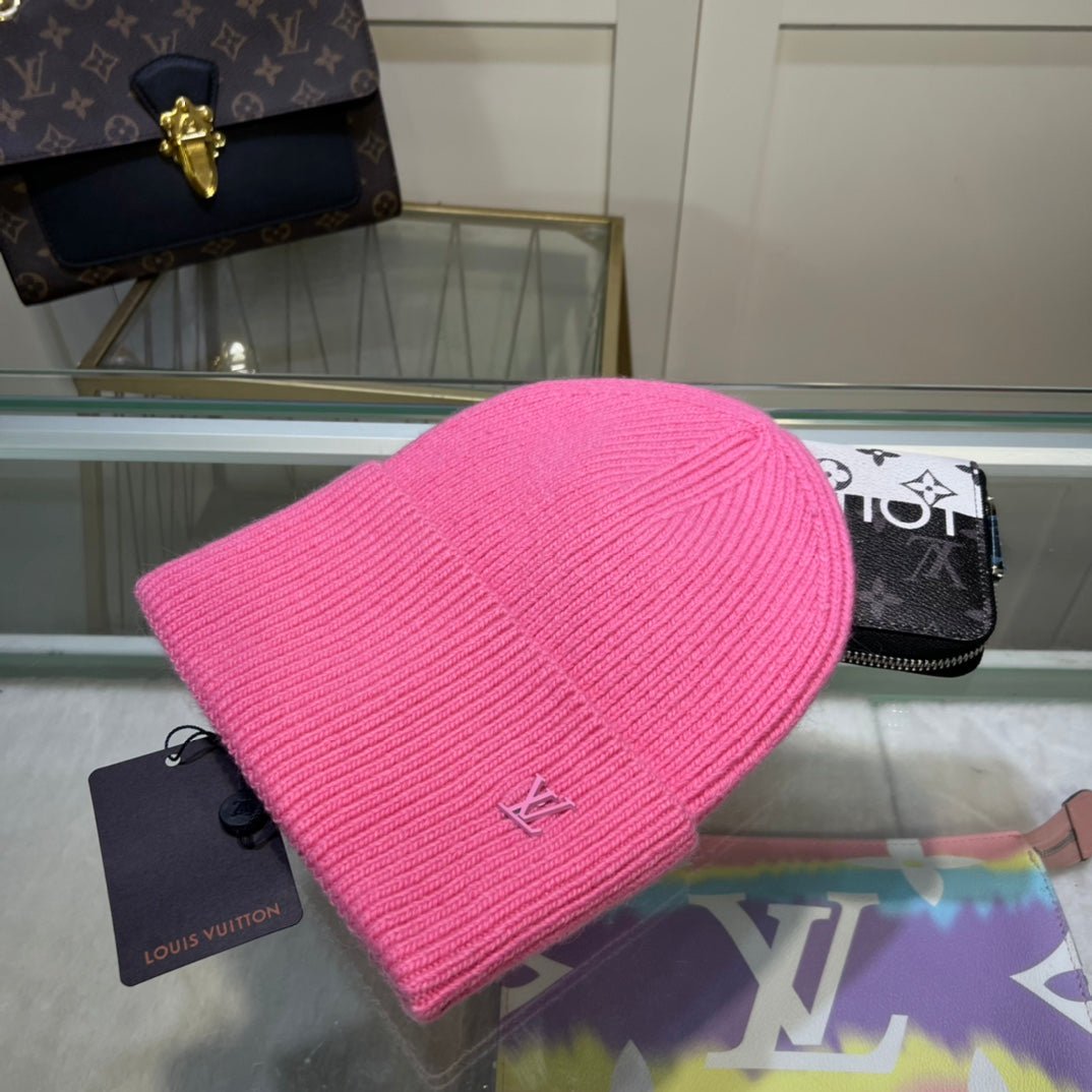 Louis Vuitton Embroidered Wool Beanie | Luxury Designer Winter Hat - Serene