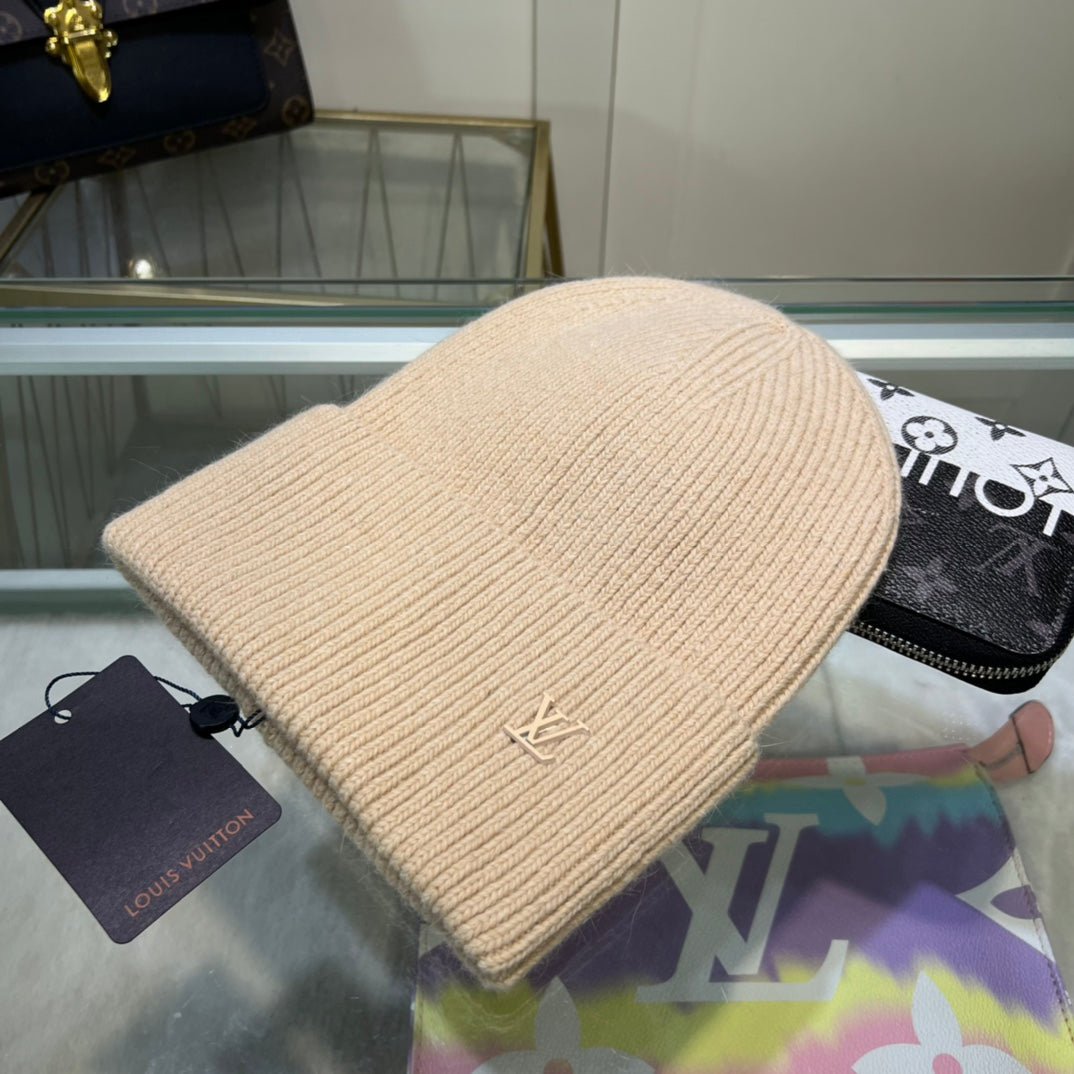 Louis Vuitton Embroidered Wool Beanie | Luxury Designer Winter Hat - Serene