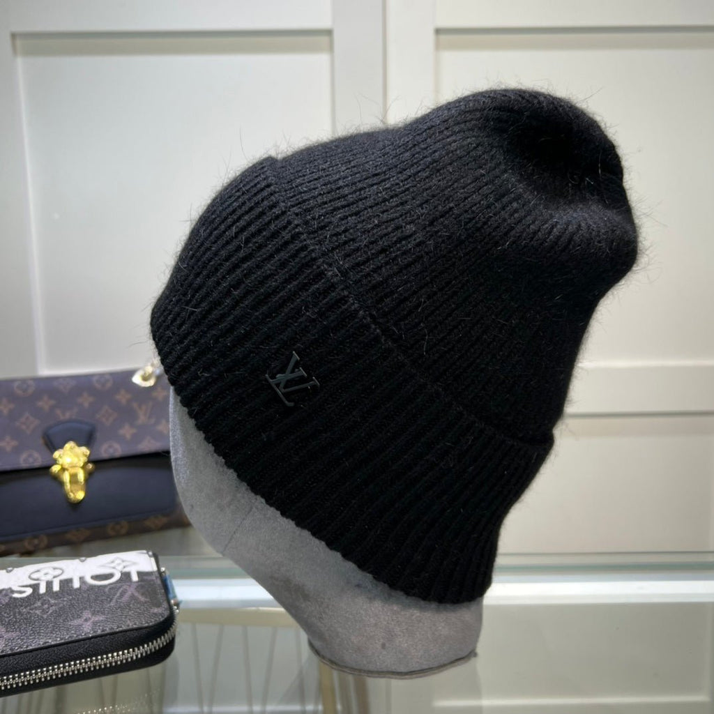 Louis Vuitton Embroidered Wool Beanie | Luxury Designer Winter Hat - Serene