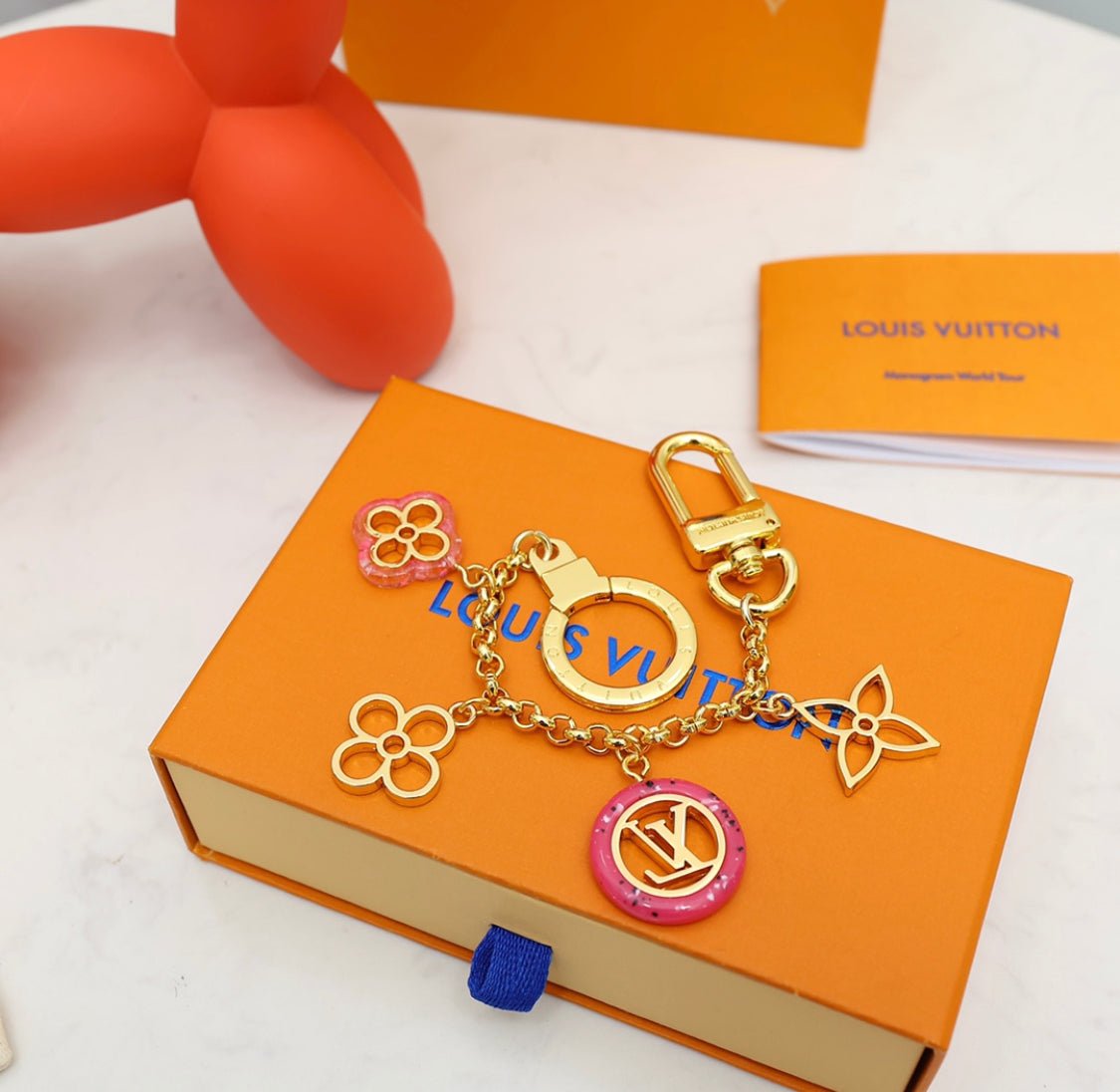 Louis Vuitton Flower Charm Keychain - Serene