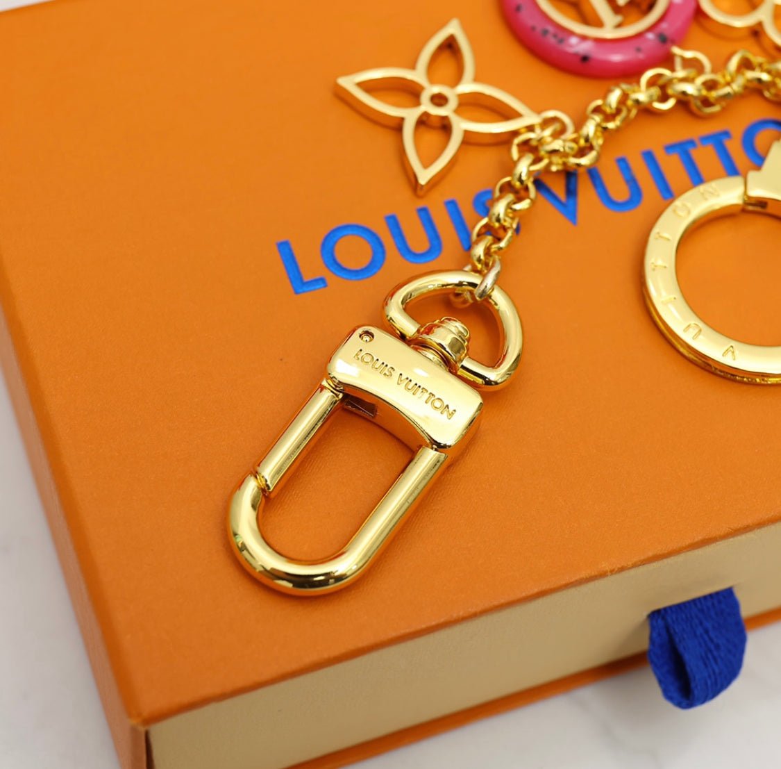 Louis Vuitton Flower Charm Keychain - Serene