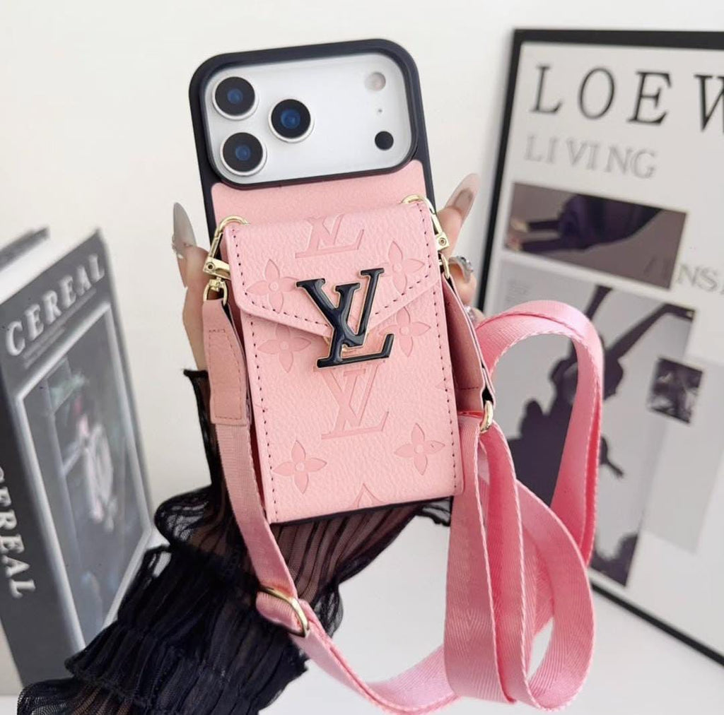 Louis Vuitton iPhone 18 Pro Card Holder Case – Luxury Designer Wallet Cover - Serene