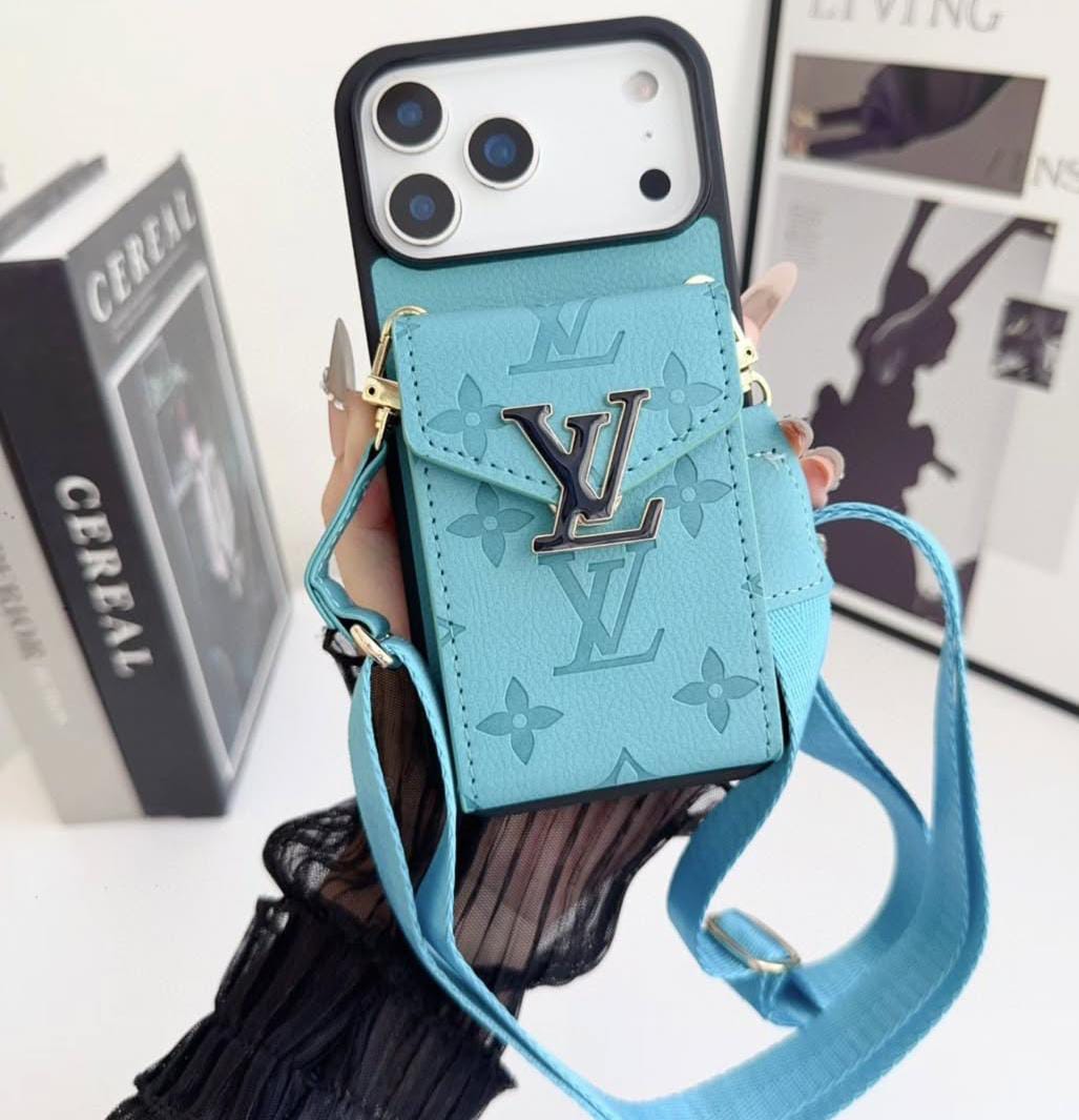 Louis Vuitton iPhone 18 Pro Card Holder Case – Luxury Designer Wallet Cover - Serene